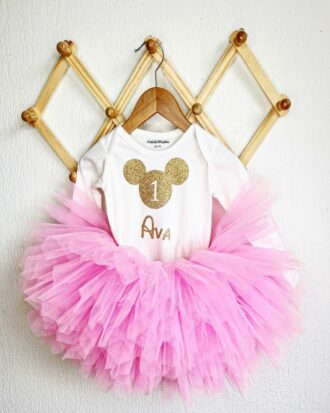 Tutu court "Rose Pétillant"