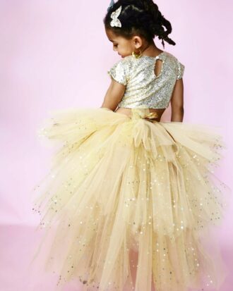 Tutu asymétrique "Miel pailleté"
