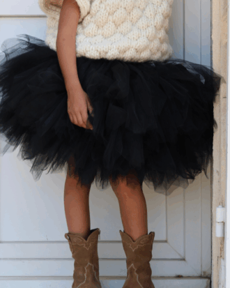 Tutu court "Noir Chic"