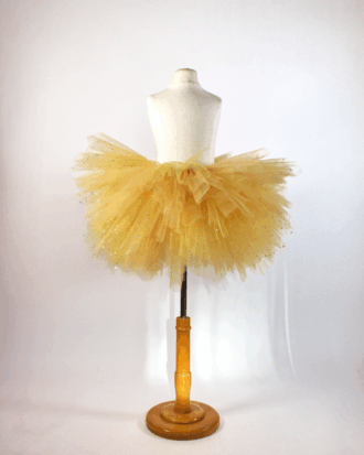 Tutu court "Miel Doré pailleté"
