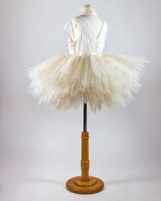 Tutu court BEIGE CHAMPAGNE PAILLETÉ