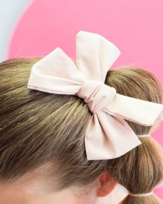 Barrette Tissu beige