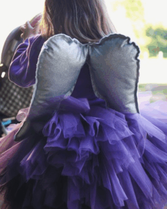 Tutu court Prune Velours