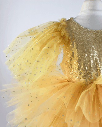 Haut sequin Doré Pailleté