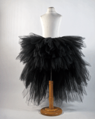 Tutu asymétrique Noir élégant