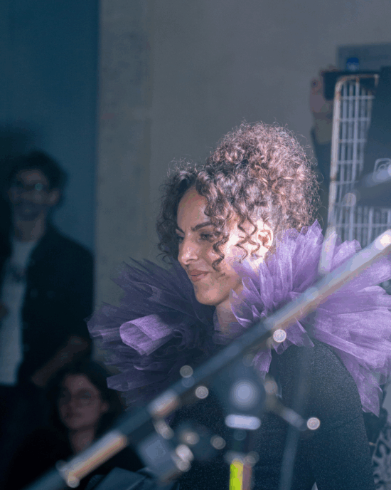 col impérial tulle prune