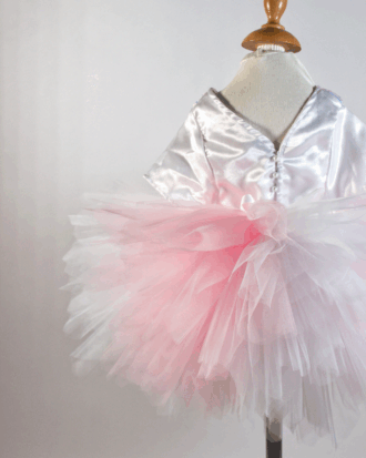 Tutu court bicolore - Blanc Intemporel X Rose Poudré