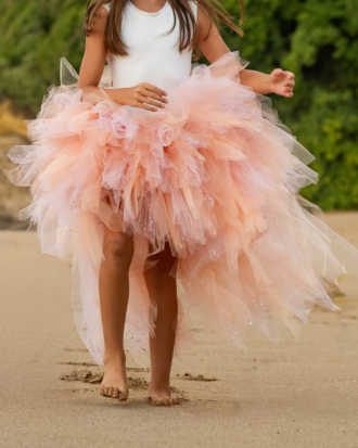 Tutu asymétrique- TRIPTYQUE DE COULEURS