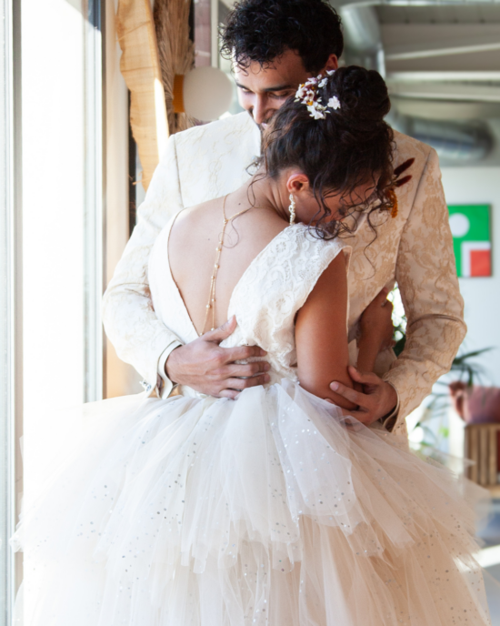 Haut dentelle Mariée