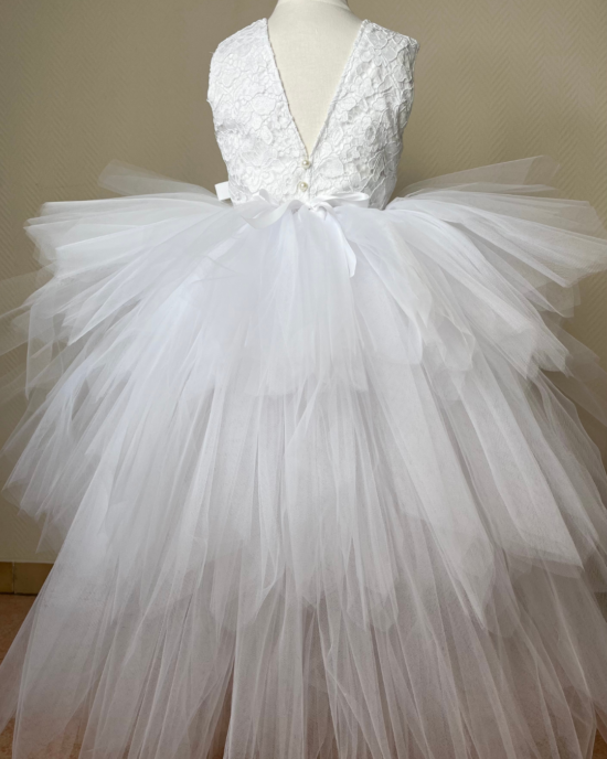 haut dentelle manches courtes