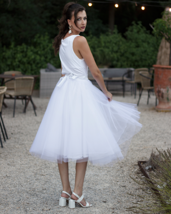jupe tutu blanc de dos jupe tutu blanc de dos